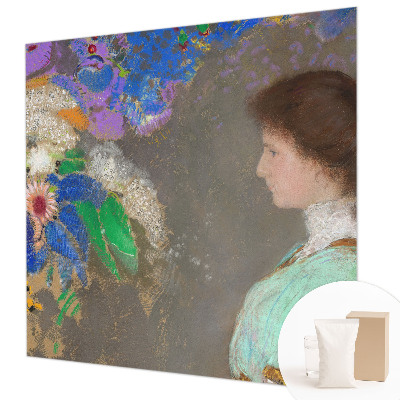 Custom size wall mural with a romantic scene