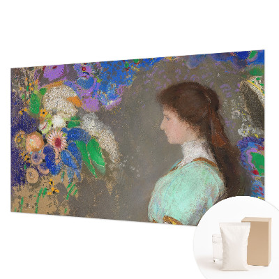 Custom size wall mural with a romantic scene