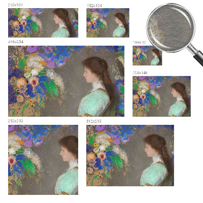 Custom size wall mural with a romantic scene