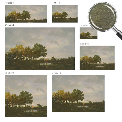 High quality photo wallpaper featuring a forest landscape