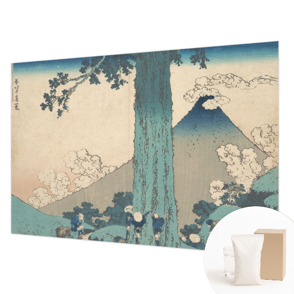 High quality wall mural wallpaper with a mountain panorama