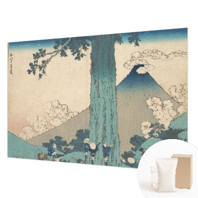 High quality wall mural wallpaper with a mountain panorama