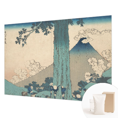 High quality wall mural wallpaper with a mountain panorama