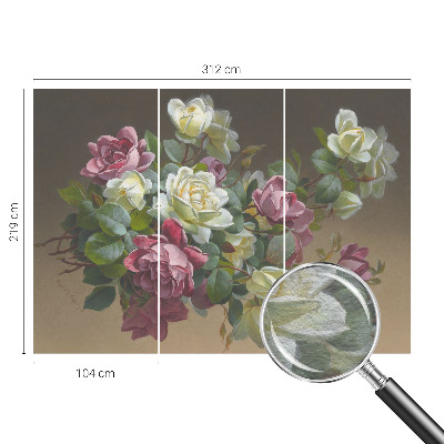 Premium wall mural for bedroom Floral elegance