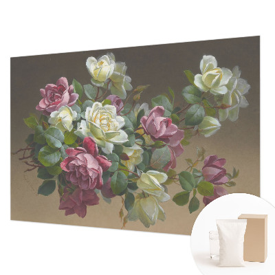 Premium wall mural for bedroom with a floral elegance design