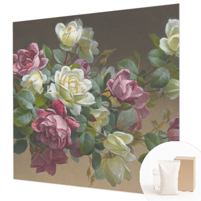 Premium wall mural for bedroom with a floral elegance design