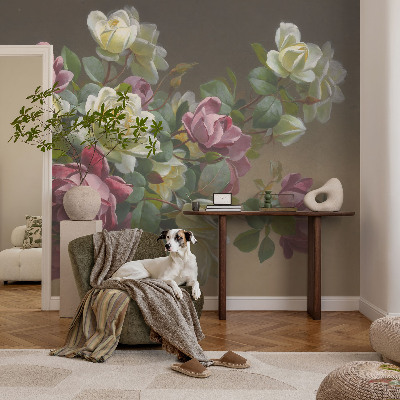 Premium wall mural for bedroom Floral elegance
