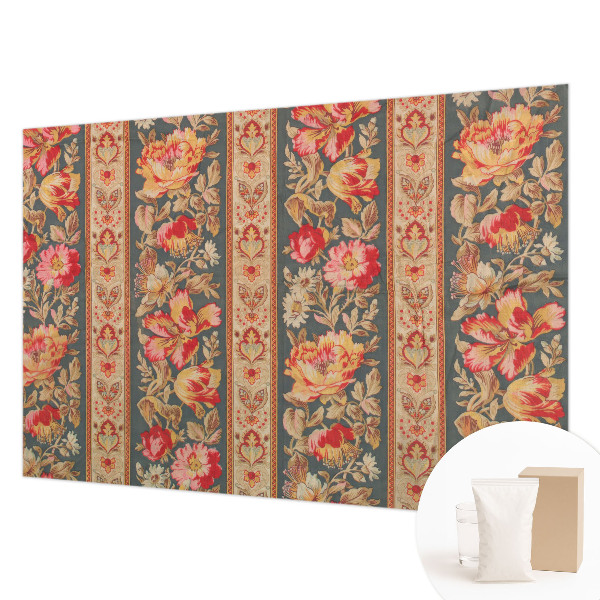 Premium photo wallpaper with colorful floral design