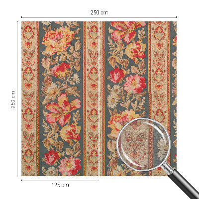 Premium photo wallpaper with colorful floral design