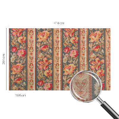 Premium photo wallpaper with colorful floral design
