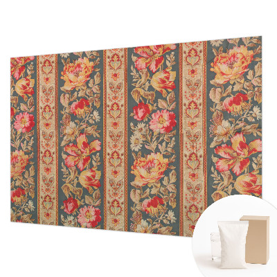 Premium photo wallpaper with colorful floral design