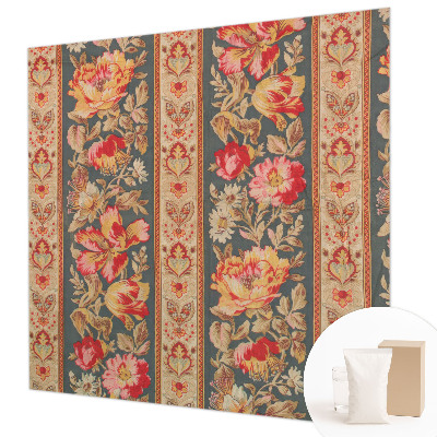 Premium photo wallpaper with colorful floral design