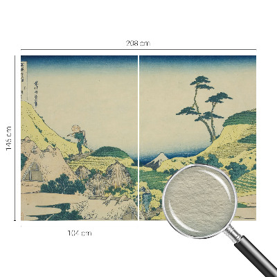 Non-woven photo wallpaper featuring a rural landscape scene