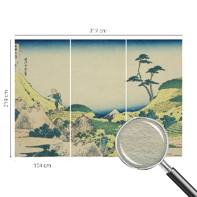 Non-woven photo wallpaper featuring a rural landscape scene