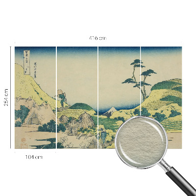 Non-woven photo wallpaper featuring a rural landscape scene