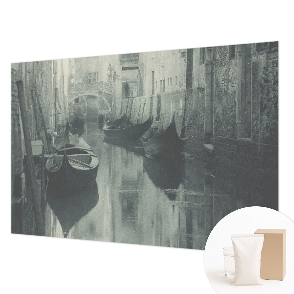 Wallpaper mural with an old canal scene