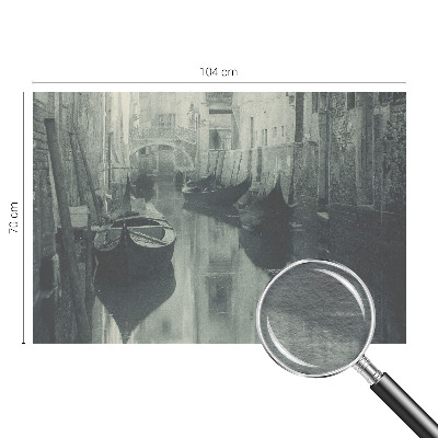 Wallpaper mural with an old canal scene