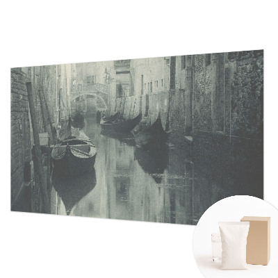 Wallpaper mural with an old canal scene