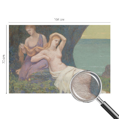 Wall mural featuring a seaside scene