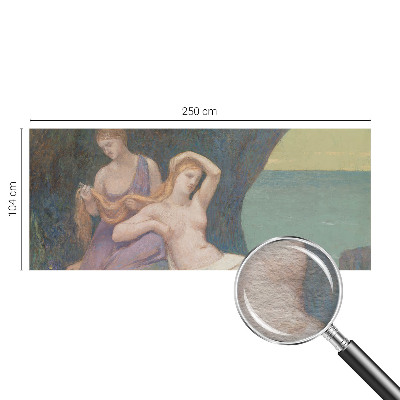 Wall mural featuring a seaside scene