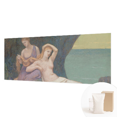 Wall mural featuring a seaside scene
