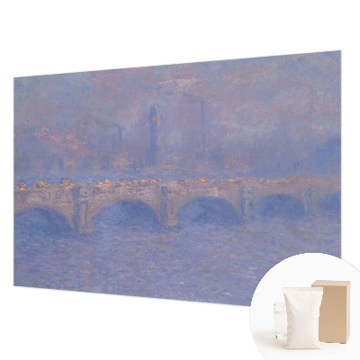 Photo wallpaper with a blue bridge motif