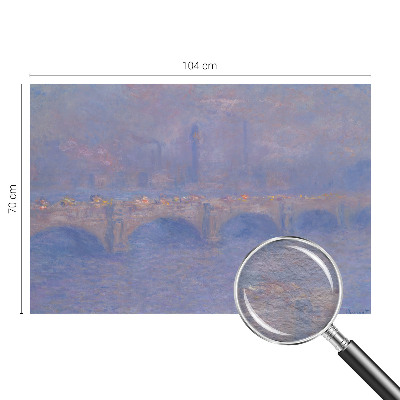 Photo wallpaper with a blue bridge motif