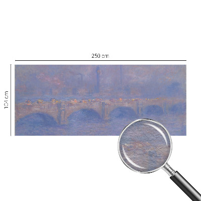 Photo wallpaper with a blue bridge motif