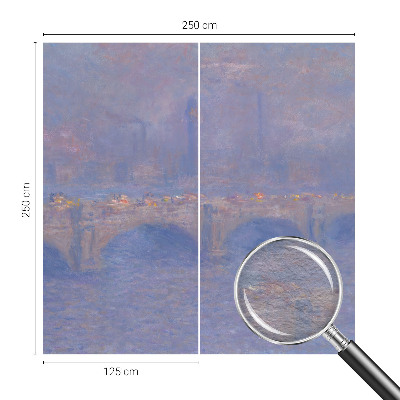 Photo wallpaper with a blue bridge motif