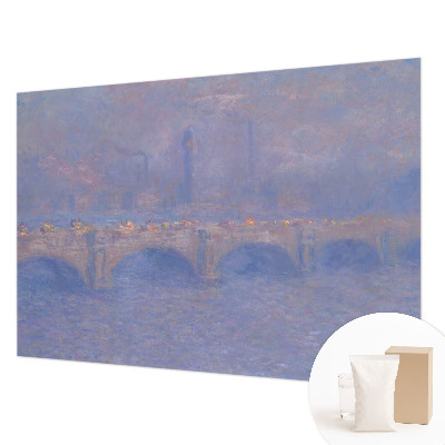 Photo wallpaper with a blue bridge motif