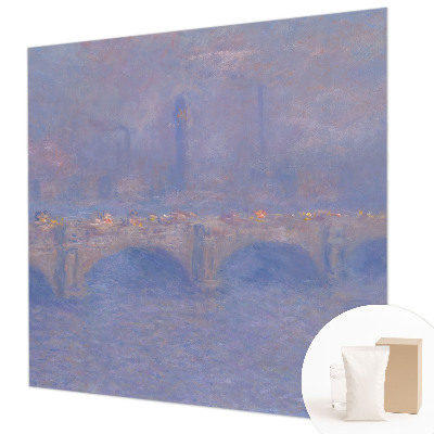 Photo wallpaper with a blue bridge motif