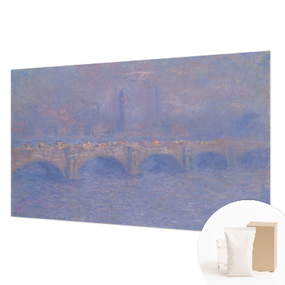 Photo wallpaper with a blue bridge motif