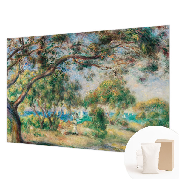 Photo wall mural with a seaside landscape design