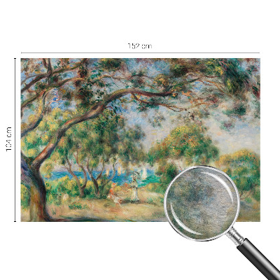 Photo wall mural with a seaside landscape design