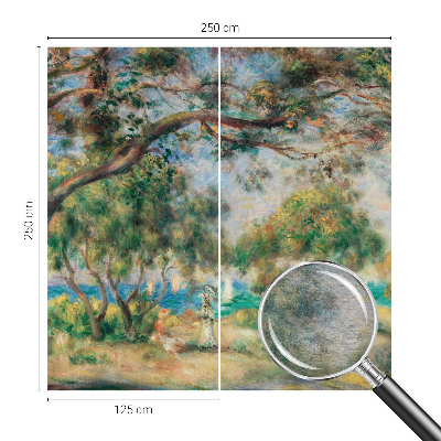 Photo wall mural with a seaside landscape design