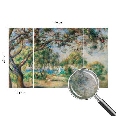 Photo wall mural with a seaside landscape design