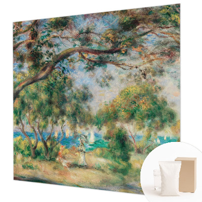 Photo wall mural with a seaside landscape design