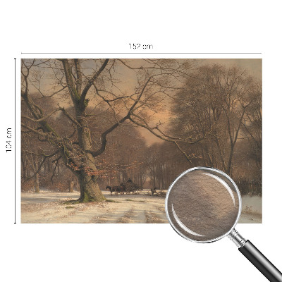 Wallpaper mural for living room Winter landscape