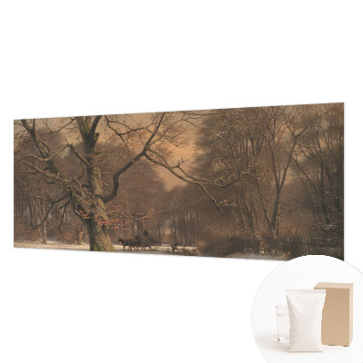 Wallpaper mural for living room Winter landscape