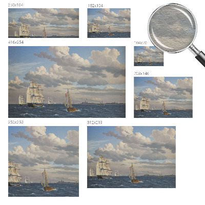 Wall mural for bedroom with a sea adventure design