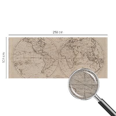 Bedroom wall mural wallpaper Old map