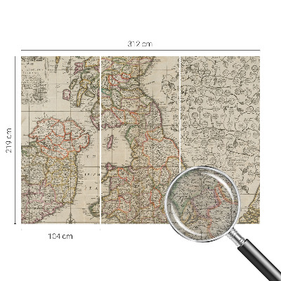 Large wall mural Antique map