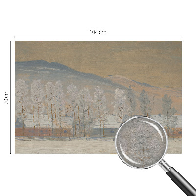 Custom size wall mural Winter scenery