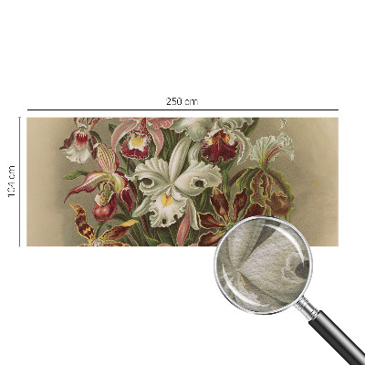 Modern wall mural for bedroom with a floral elegance design