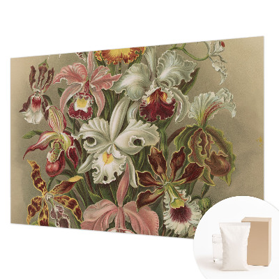 Modern wall mural for bedroom with a floral elegance design