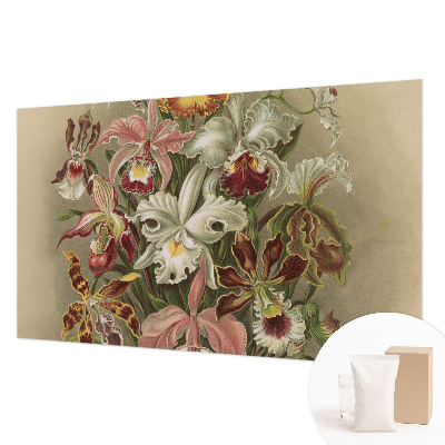 Modern wall mural for bedroom with a floral elegance design