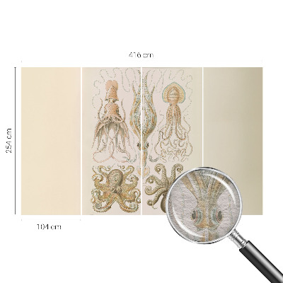 High quality wall mural wallpaper with a sea life design