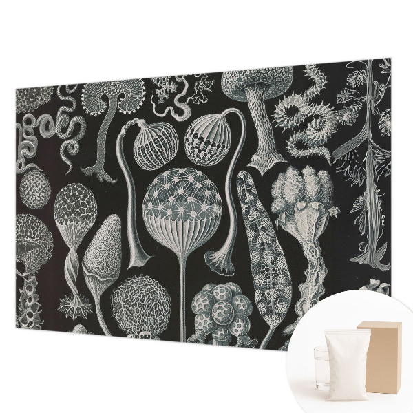 Premium photo wallpaper with a magical plants pattern