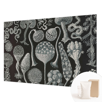 Premium photo wallpaper with a magical plants pattern