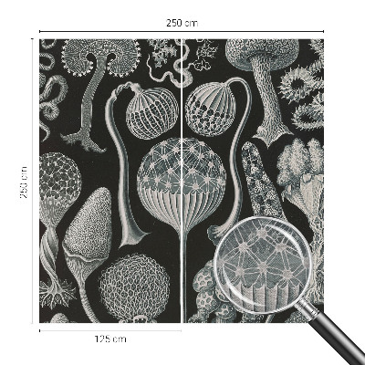 Premium photo wallpaper with a magical plants pattern